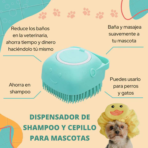 🐶🐱CEPILLO DE SILICONA PRO ™ PARA BAÑO DE MASCOTAS 🐱🐶