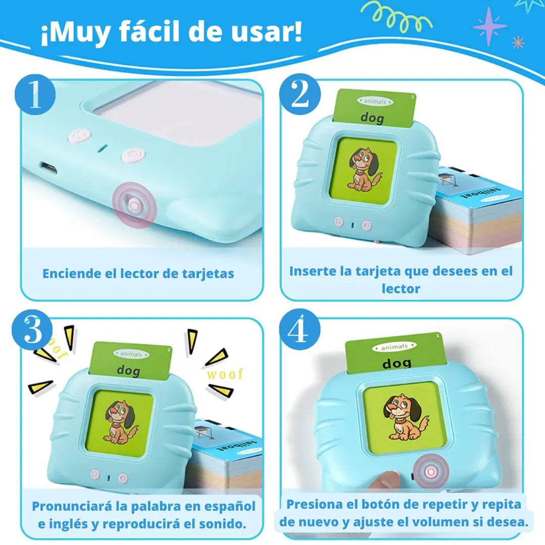 🎵 LECTOR DE TARJETAS MULTIMEDIA EN INGLES Y ESPAÑOL 🎵