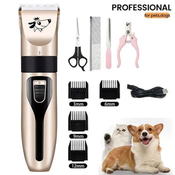 ✂️ SET DE CORTE PARA MASCOTAS PREMIUM™ ✂️+ 🎁 CEPILLO DE SILICONA PARA BAÑO GRATIS! 🎁